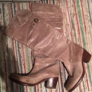 Frye Jane Tall Taupe leather Tan